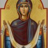 protecting veil of the theotokos icon hand painted orthodox