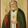 saint seraphim of sarov icon hand painted orthodox