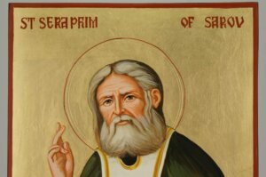 saint seraphim of sarov icon hand painted orthodox