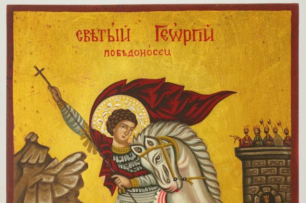 st george icon hand painted orthodox