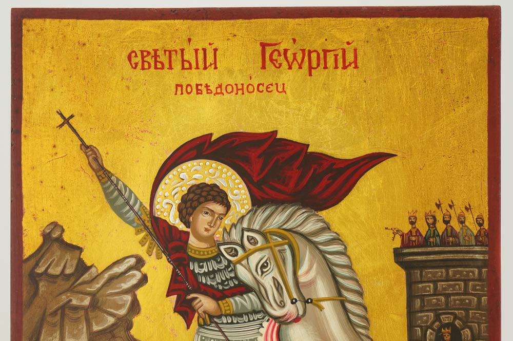 st george icon hand painted orthodox