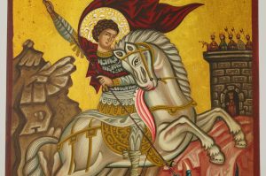 st george icon hand painted orthodox