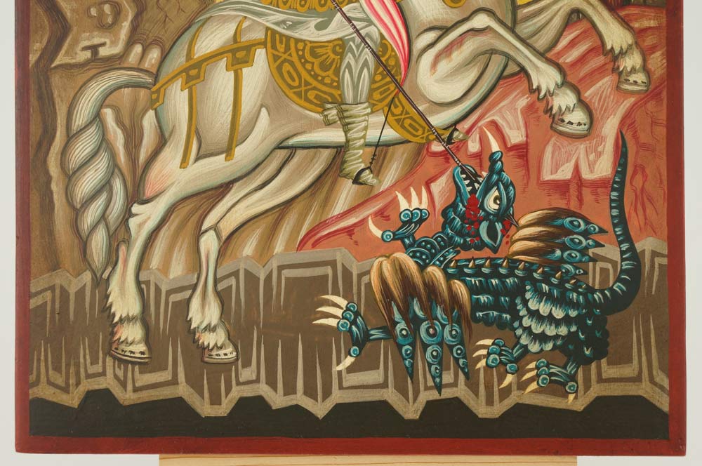 st george icon hand painted orthodox
