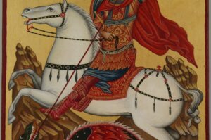 st george the great martyr icon hand painted orthodox