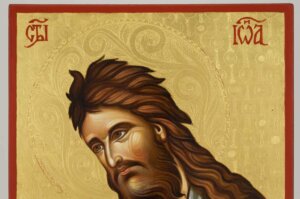 st john the baptist icon hand painted on wood orthodox