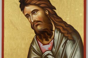 st john the baptist icon hand painted on wood orthodox
