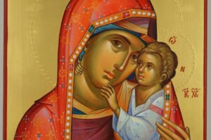 theotokos tenderness icon hand painted orthodox