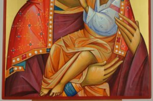 theotokos tenderness icon hand painted orthodox