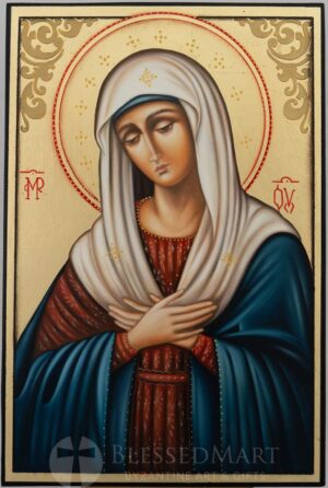 virgin mary extreme humility icon