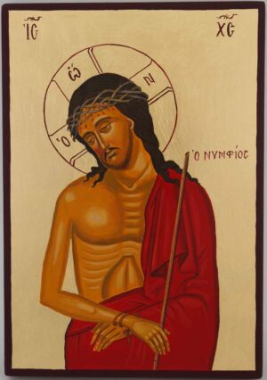 christ the bridegroom icon hand painted orthodox