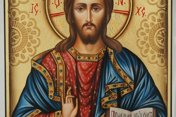 christ the teacher icon hand painted orthodox