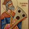 prophet king david icon hand painted orthodox