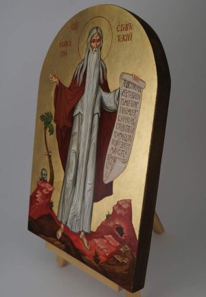 saint macarius the great icon hand painted orthodox