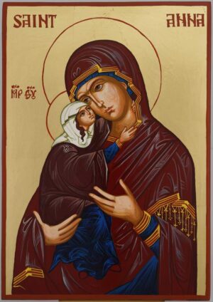 st anna icon hand painted orthodox