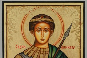 st demetrios the great martyr icon hand painted byzantine orthodox