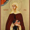 st ita the hermitess of killeedy hand painted icon