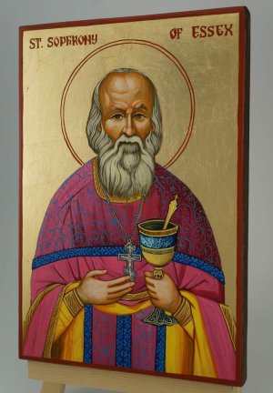 st sophrony of essex icon hand painted orthodox
