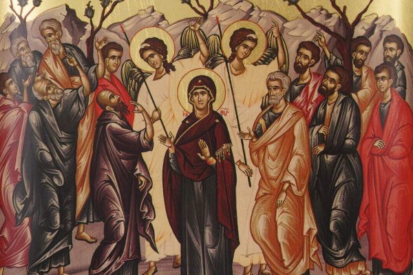 ascension of christ icon greek orthodox