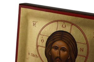 christ pantocrator icon handmade greek orthodox
