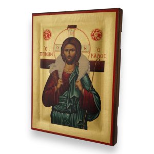 christ the good shepherd icon greek orthodox