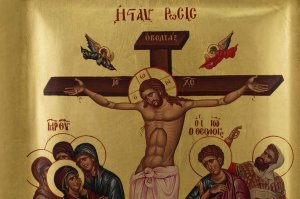 crucifixion of christ icon greek orthodox