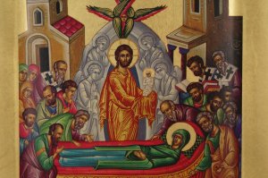 dormition of the theotokos icon greek orthodox