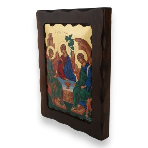holy trinity (rublev) icon handmade greek orthodox