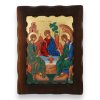 holy trinity (rublev) icon handmade greek orthodox