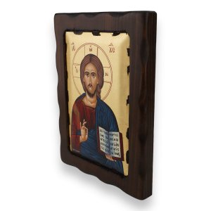 jesus christ pantocrator icon handmade greek orthodox