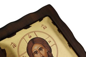 jesus christ pantocrator icon handmade greek orthodox