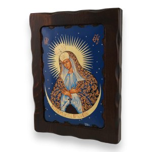 our lady of ostrabrama icon handmade greek orthodox
