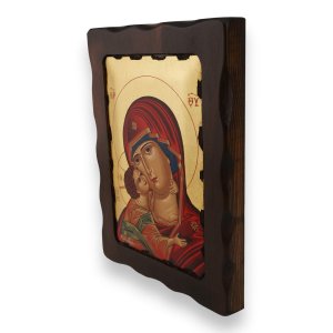 our lady of vladimir icon handmade greek orthodox