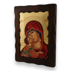 our lady of vladimir icon handmade greek orthodox
