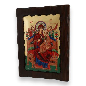 panagia pantanassa icon handmade greek orthodox on wood