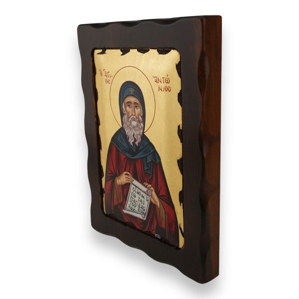 saint anthony icon handmade greek orthodox