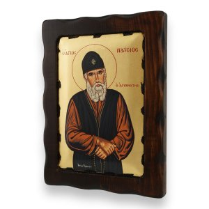 saint paisios of athos icon handmade greek orthodox