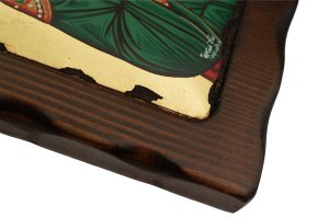 saint panteleimon icon handmade greek orthodox