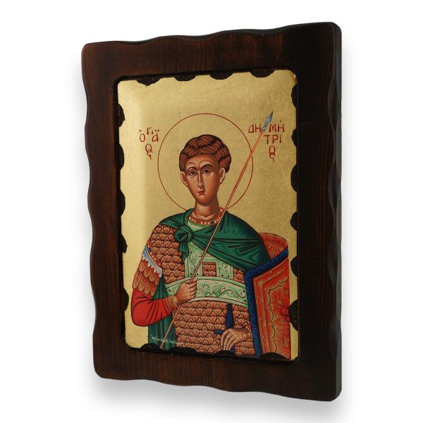 st demetrios the great martyr icon handmade greek orthodox