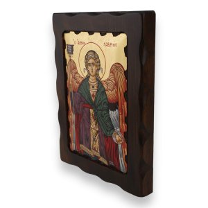 st gabriel icon handmade greek orthodox on wood