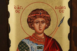 st george the great martyr icon handmade greek orthodox