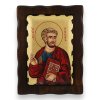 st luke icon handmade greek orthodox on wood
