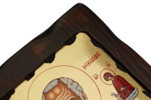 st nicholas of myra icon handmade greek orthodox