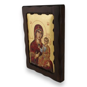 theotokos giatrissa icon handmade greek orthodox