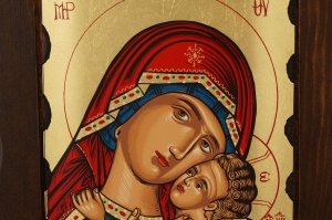 theotokos tender mercy icon handmade greek orthodox