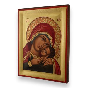 theotokos tenderness icon handmade greek orthodox
