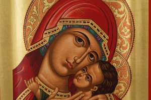 theotokos tenderness icon handmade greek orthodox