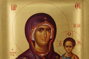 theotokos the guide icon handmade greek orthodox