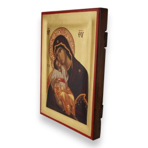 virgin mary glykofilousa icon handmade greek orthodox