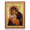 virgin mary glykofilousa icon handmade greek orthodox