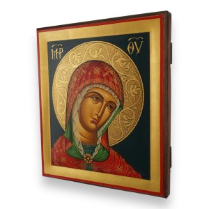 virgin mary icon handmade greek orthodox